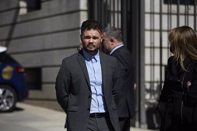 Archivo - El portavoz de Esquerra Republicana (ERC) en el Congreso, Gabriel Rufián.