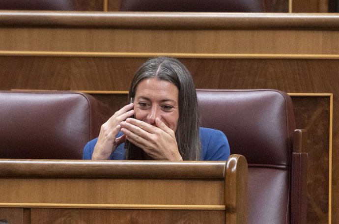 La portavoz de Junts en el Congreso de los Diputados, Miriam Nogueras, durante una sesión plenaria