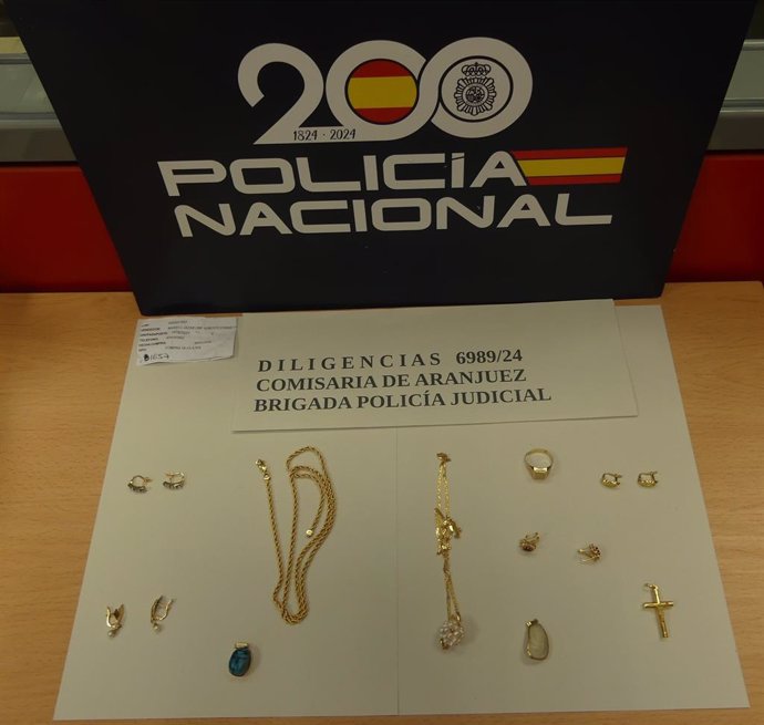 La Policía Nacional detiene en Aranjuez a una empleada de hogar por sustraer joyas en los domicilios donde trabajaba