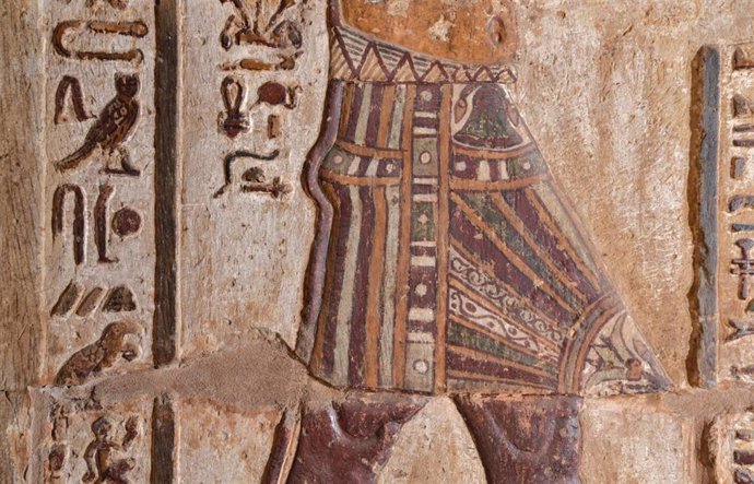 Latam.-Ciencia.-Descubren nuevas pinturas y detalles en el templo egipcio de Esna