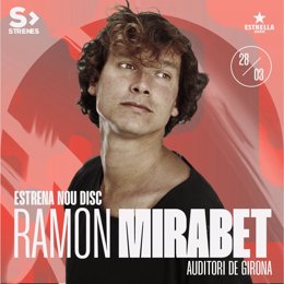 Cartel del concierto de Ramon Mirabet en el Festival Strenes de Girona