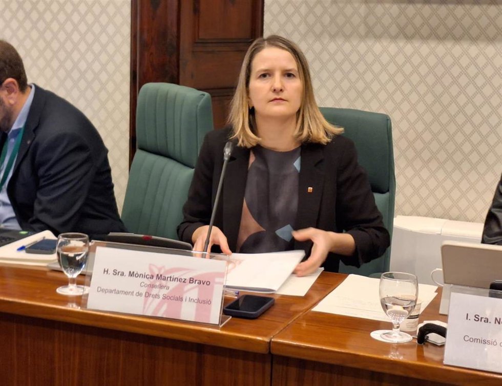 La consellera de Derechos Sociales e Inclusión de la Generalitat, Mnica Martínez Bravo