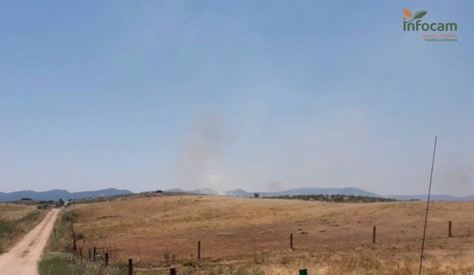 Archivo - Incendio en Valdeverdeja.