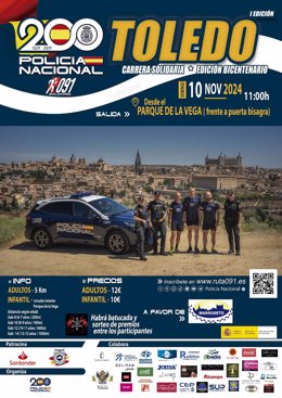 Cartel Carrera Ruta 091 en Toledo