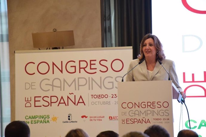 Patricia Franco ha participado en la inauguración del Congreso Nacional de Campings.