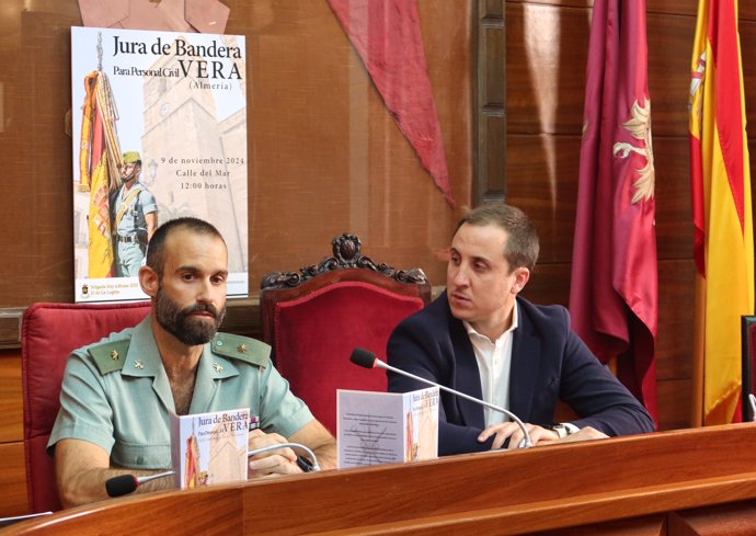 Presentación del acto de jura de bandera de Vera (Almería)