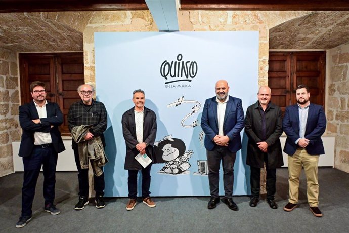 Presentación de la exposición 'Quino en la música' en Palma.