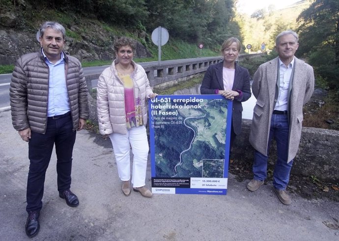 Diputación de Gipuzkoa inicia la segunda fase de las obras de mejora en la carretera GI-631 entre Azkoitia y Urretxu