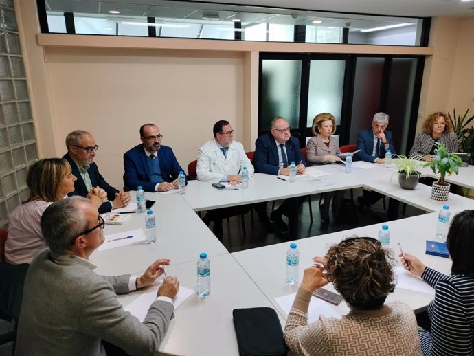 Reunión mantenida este miércoles en el Hospital del Bierzo (León).