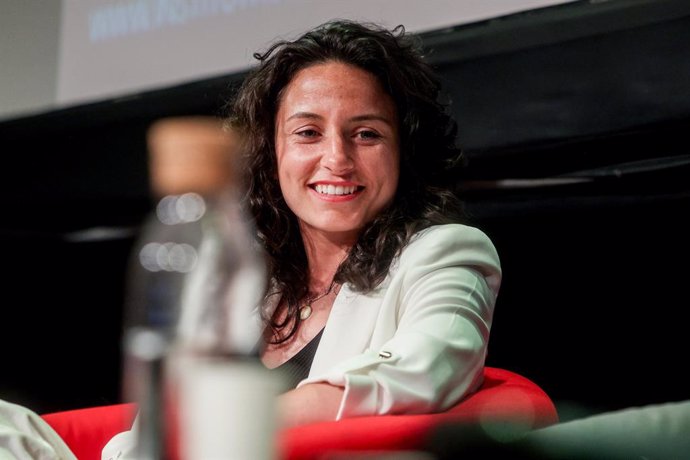 Archivo - La futbolista Ivana Andrés durante un encuentro por el Orgullo LGBTQIA+ de Madrid, en el Instituto françaos d’Espagne, a 1 de julio de 2024, en Madrid (España). El Institut français d'Espagne ha organizado un encuentro por el Orgullo LGBTQIA+ de