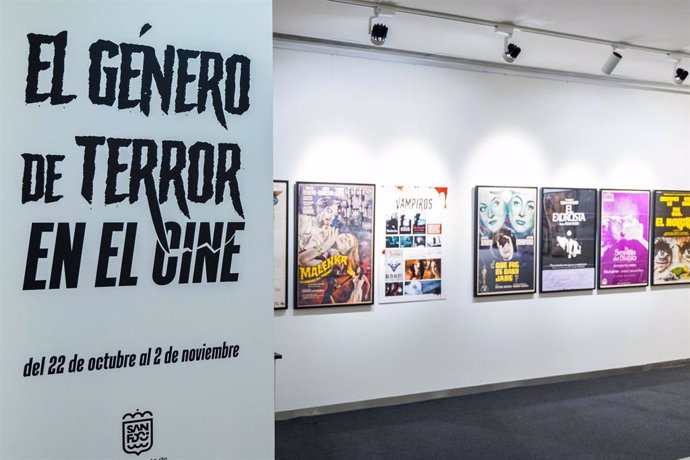 Vista de la exposición 'El Género de Terror en el Cine' en San Fernando.