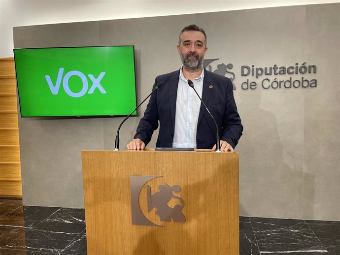 El portavoz de Vox en la Diputación de Córdoba, Rafael Saco.