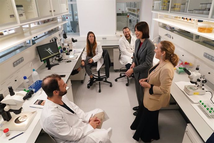 La ministra de Ciencia, Innovación y Universidad, Diana Morant, durante la inauguración de la nueva sede del Centro Oceanográfico de Málaga.