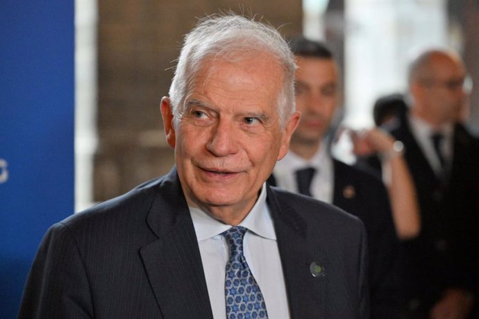 October 19, 2024, Italy: Foto IPP/Felice De Martino .Napoli 19/10/2024 .G7 Riunione dei ministri della difesa .Nella foto: Josep Borrell Vicepresidente della Commissione europea .Italy Photo Press World Copyright