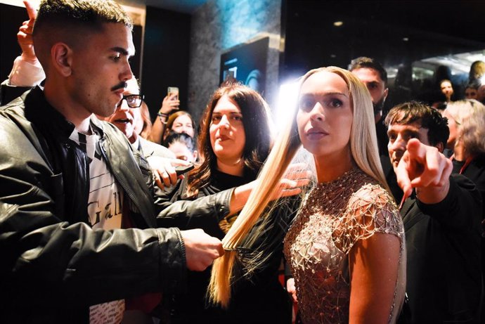 Bad Gyal, Alba Farelo, durante la presentación del documental 'La Joia' en Barcelona este miércoles