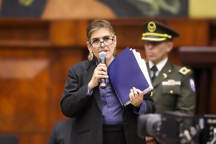 La ministra del Interior de Ecuador, Mónica Palencia