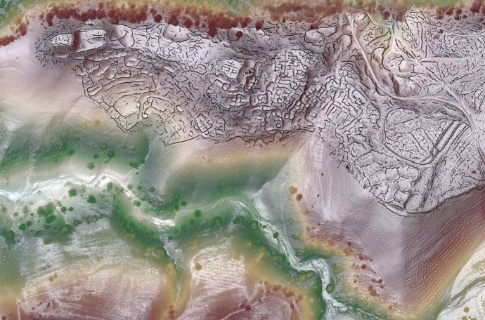 Vista lidar compuesta de Tugunbulak