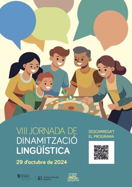 Cartel de la VIII edición de la Jornada de Dinamización Lingüística del IEB.