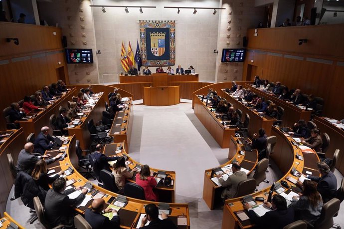 Votación de las propuestas de resolución del Debate sobre el estado de la Comunidad Autónoma en la sesión pelnaria de las Cortes de Aragón.