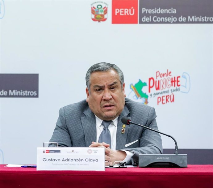 El presidente del Consejo de Ministros de Perú, Gustavo Adrianzén