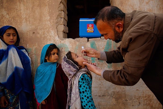 Archivo - Campaña contra la polio en Pakistán