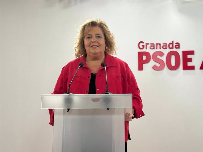 La portavoz del PSOE en la Diputación de Granada, Fátima Gómez