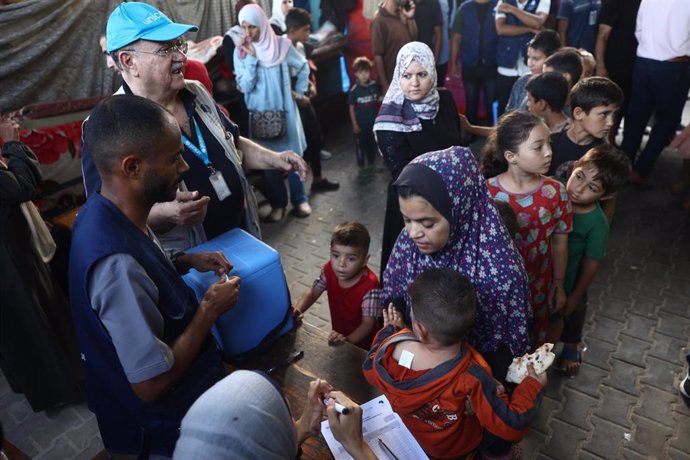 Campaña de inmunización de UNICEF frente a la poliomielitis en Gaza