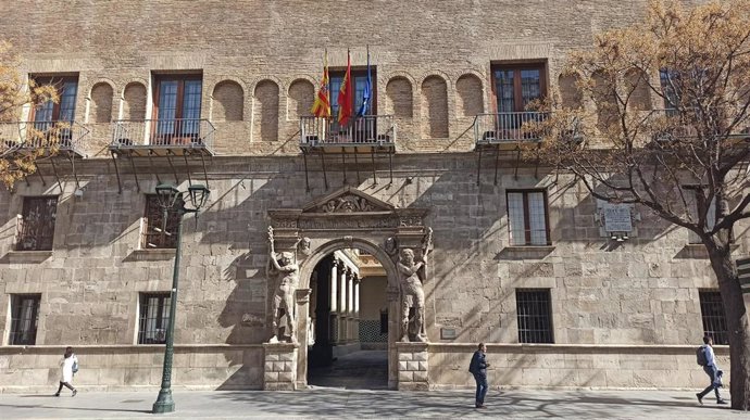 Archivo - Palacio de los Luna de Zaragoza, sede del Tribunal Superior de Justicia de Aragón (TSJA), de la Fiscalía Superior y de la Secretaría del Gobierno.