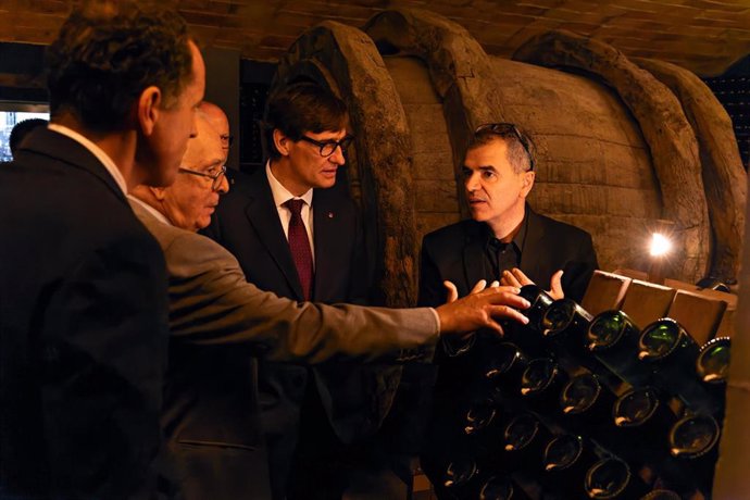 El presidente de la Generalitat, Salvador Illa, preside el acto por el 100 aniversario de la bodega de cava Recaredo