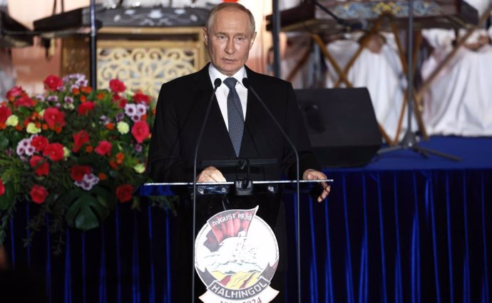 Archivo - September 3, 2024, Ulaanbaatar, Mongolia: Russian President Vladimir Putin delivers remarks during a reception marking the the 85th anniversary of the joint victory won by Soviet and Mongolian armed forces over the Japanese, September 3, 2024 in