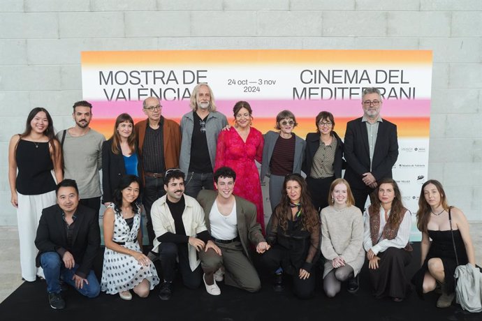 Foto de familia durante la 39 edición de la Mostra de Valencia-Cinema del Mediterrani, a 24 de octubre de 2024, en Valencia, Comunidad Valenciana (España)