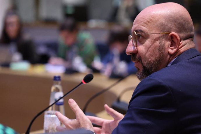 Charles Michel, presidente del Consejo Europeo, en una entrevista con medios