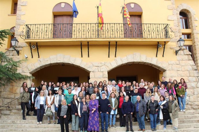 Reunión de profesionales de Servicios Socialesl en la Residencia de Tiempo Libre.