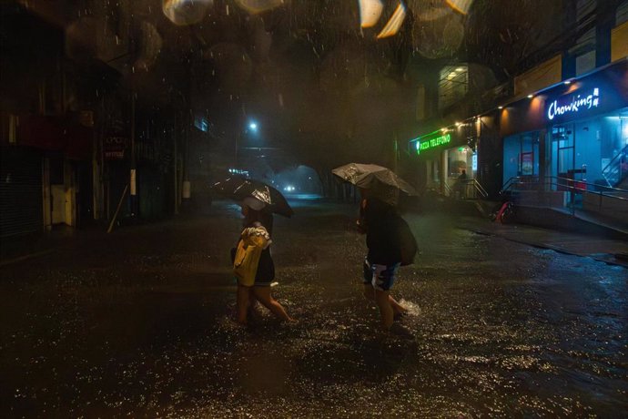 Imagen de archivo de las lluvias causadas por la tormenta 'Kristine' en Filipinas.