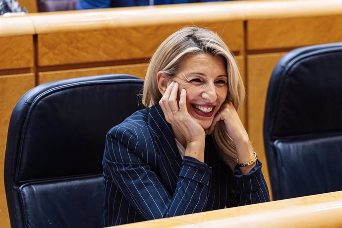 La vicepresidente y ministra de Trabajo y economía Social, Yolanda Díaz. 