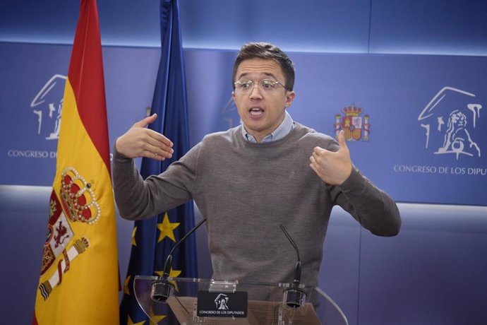 El ya exportavoz de Sumar en el Congreso, Íñigo Errejón, en una imagen de archivo.