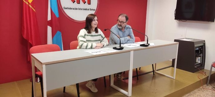 Laura Rojo y Suso Bermello, representantes de CIG-Ensino.