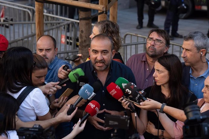 El secretario general de CCOO de Catalunya, Javier Pacheco