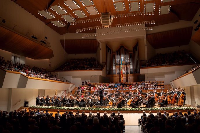 Archivo - Arxiu - Un concert durant l'acte de reobertura del Palau de la Música (arxiu)