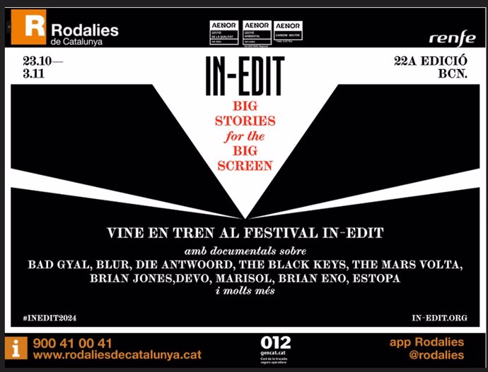 Renfe colabora con la difusión del festival In-Edit