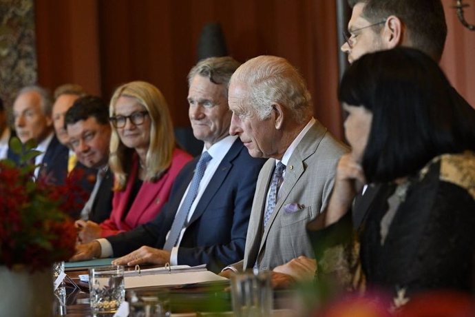 His Majesty King Charles III, founder of the Sustainable Markets Initiative (SMI) when he was The Prince of Wales, during a roundtable organised by the SMI