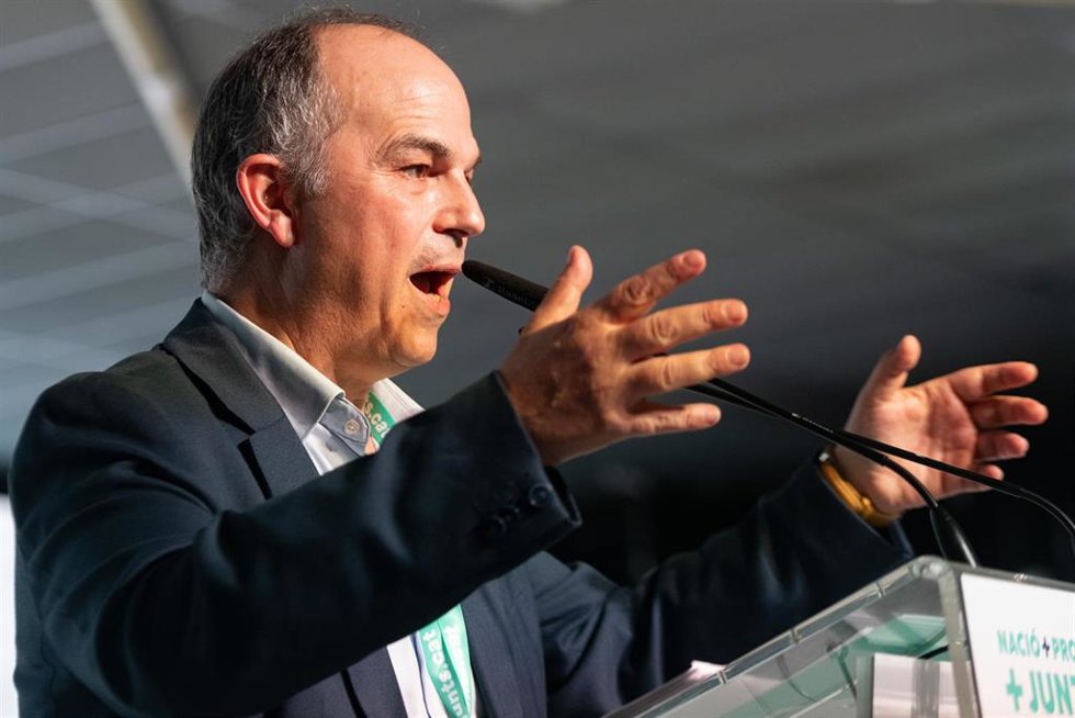 El secretario general de Junts, Jordi Turull , durante el congreso de Junts, a 25 de octubre de 2024, en Calella, Barcelona, Cataluña (España). Hoy, arranca en Calella el congreso de Junts, que durará todo el fin de semana y en el que el expresidente de