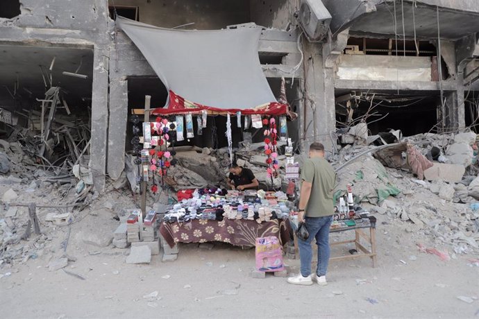 Archivo - Archivo.- Campo de refugiados de Yabalia, en el norte de la Franja de Gaza.