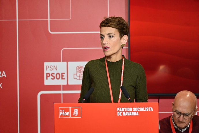 María Chivite, secretaria general del PSN.