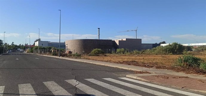 Imagen de uno de los tanatorios con crematorio en construcción en Aljaraque (Huelva).