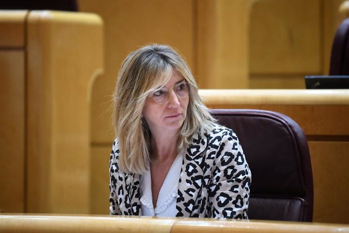 Archivo - La portavoz del PP en el Senado, Alicia García, durante una sesión plenaria en el Senado, a 16 de mayo de 2024, en Madrid (España).