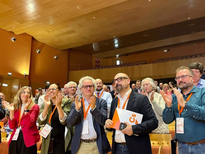 Jordi Cañas en la asamblea general de Ciudadanos en Ciudad Real