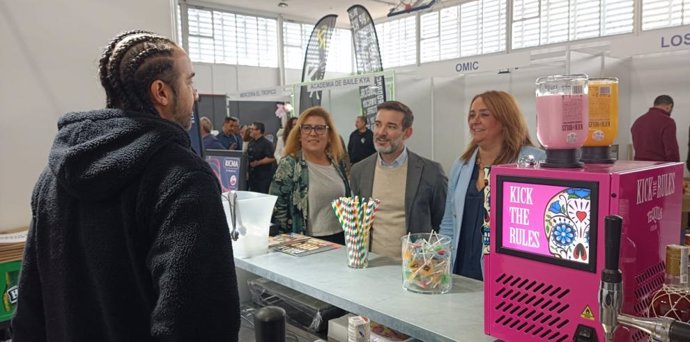 Uno de los stands en la Feria de Utebo