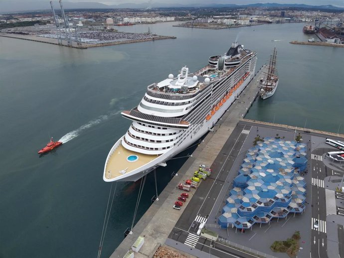 Simulacro de emergencia en un crucero del Port de Tarragona, a 26 de octubre de 2024