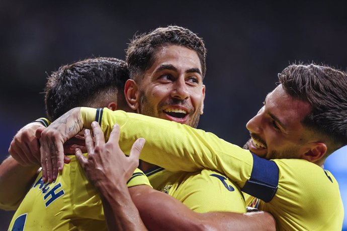 Ayoze Perez of Villarreal CF celebrates a goal during the Spanish league, La Liga EA Sports, football match played between RCD Espanyol and Villarreal CF at RCDE Stadium on September 26, 2024 in Barcelona, Spain.